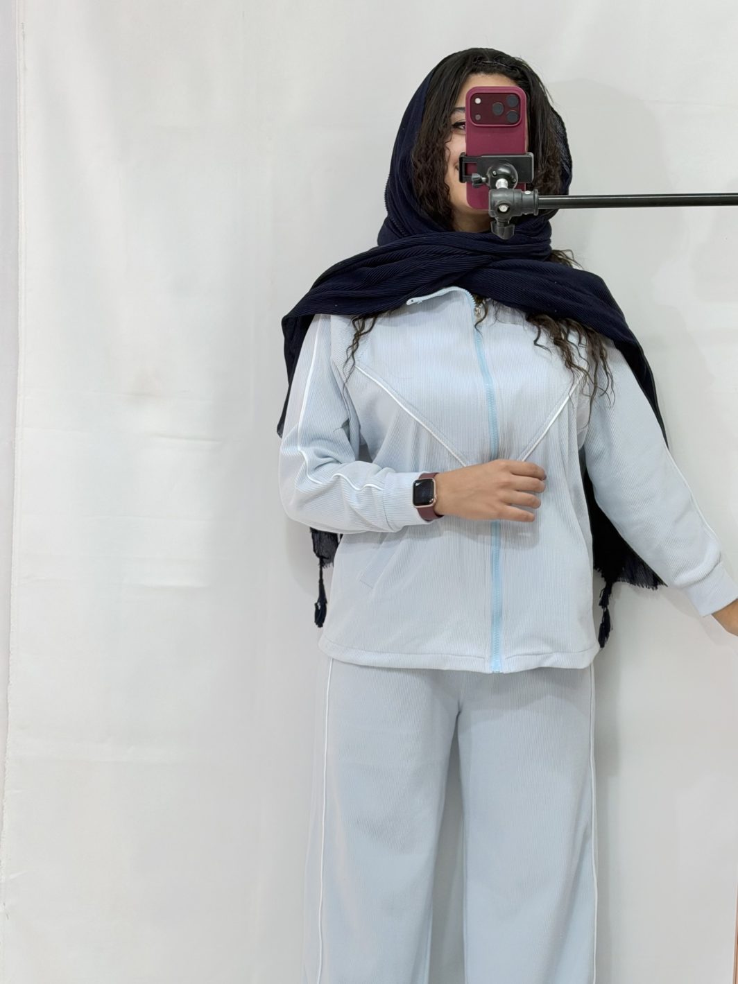 ست سویشرت + شلوار مغزی دوزی